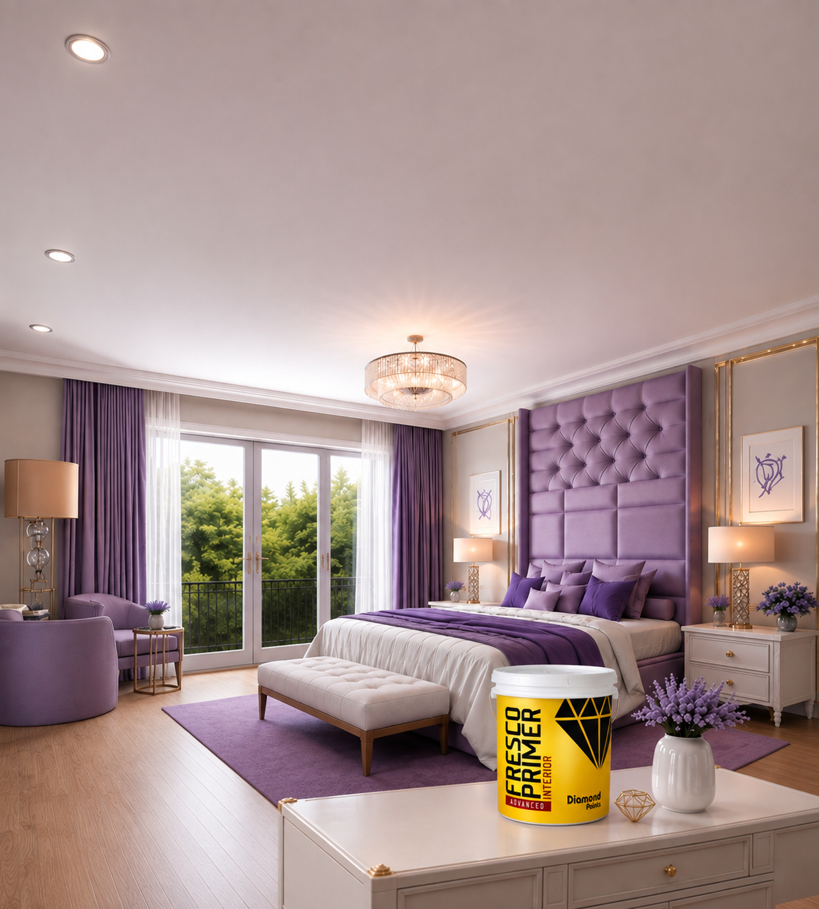 Beautifully painted space by Diamond Paints